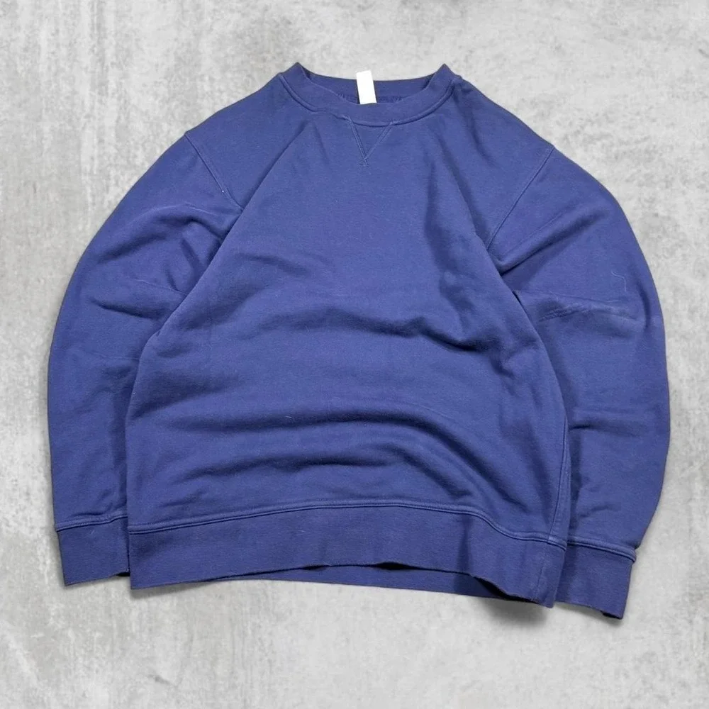 Lululemon Perfectly Oversized Crewneck Sweatshirt Navy Blue Size 6 Pullover